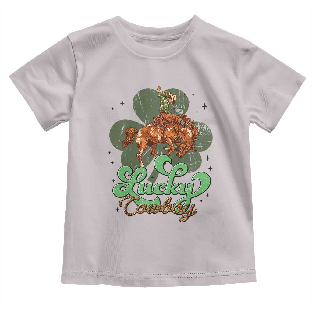 Lucky Cowboy Western Toddler T Shirt Funny St Patrick's Day