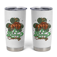 Lucky Cowboy Western Tumbler Cup Funny St Patrick's Day