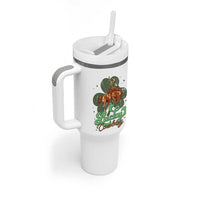 Lucky Cowboy Western Tumbler With Handle Funny St Patrick's Day