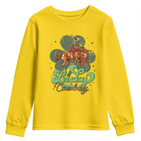 Lucky Cowboy Western Youth Sweatshirt Funny St Patrick's Day
