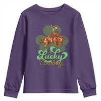 Lucky Cowboy Western Youth Sweatshirt Funny St Patrick's Day