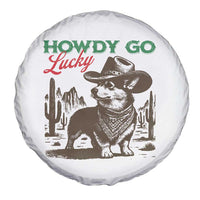 Howdy Go Lucky Spare Tire Cover Funny Corgi St Patrick's Day