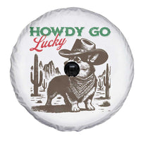 Howdy Go Lucky Spare Tire Cover Funny Corgi St Patrick's Day
