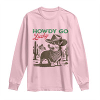 Howdy Go Lucky Long Sleeve Shirt Funny Corgi St Patrick's Day