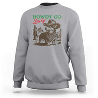 Howdy Go Lucky Sweatshirt Funny Corgi St Patrick's Day