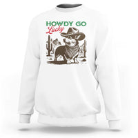 Howdy Go Lucky Sweatshirt Funny Corgi St Patrick's Day