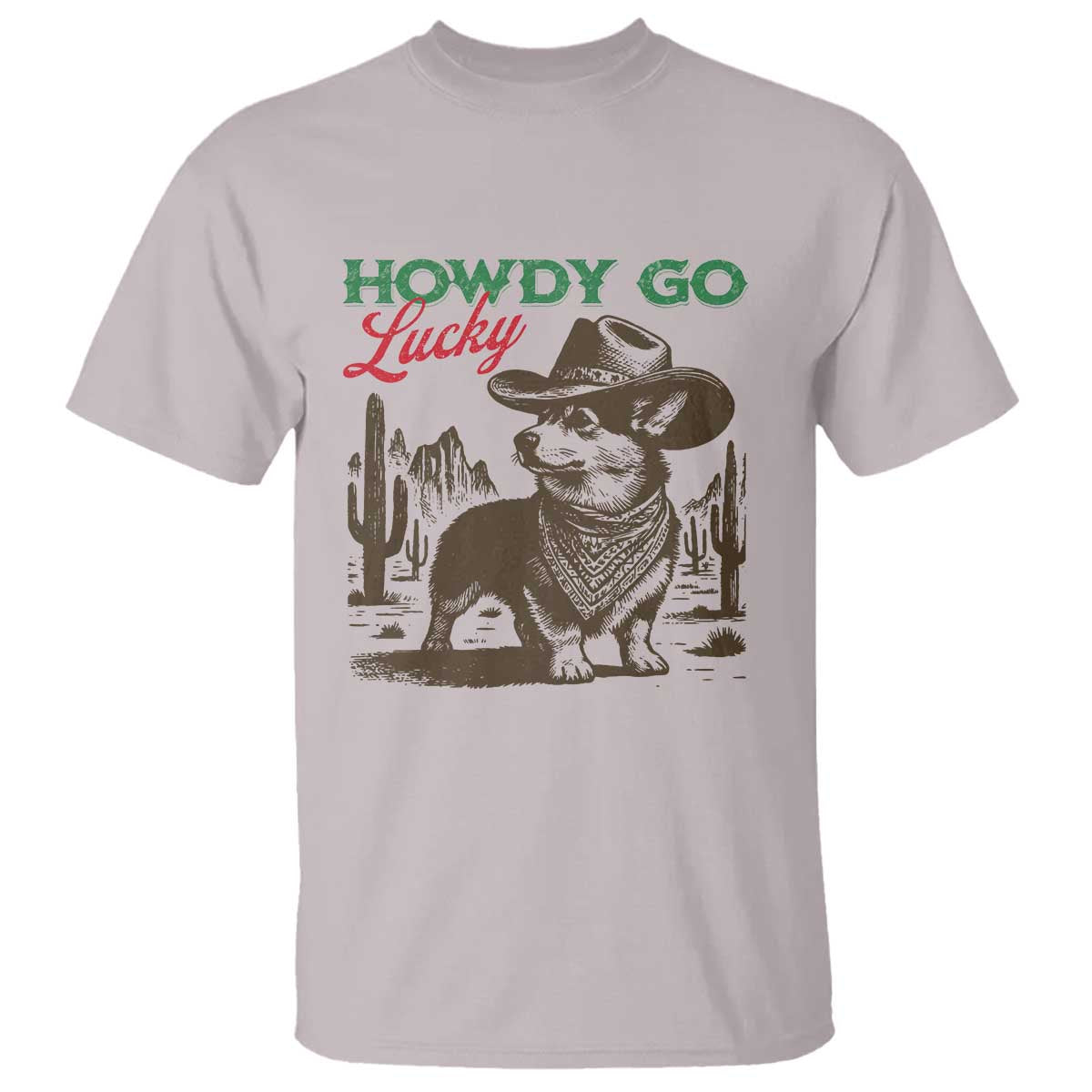 Howdy Go Lucky T Shirt Funny Corgi St Patrick's Day