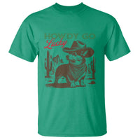 Howdy Go Lucky T Shirt Funny Corgi St Patrick's Day