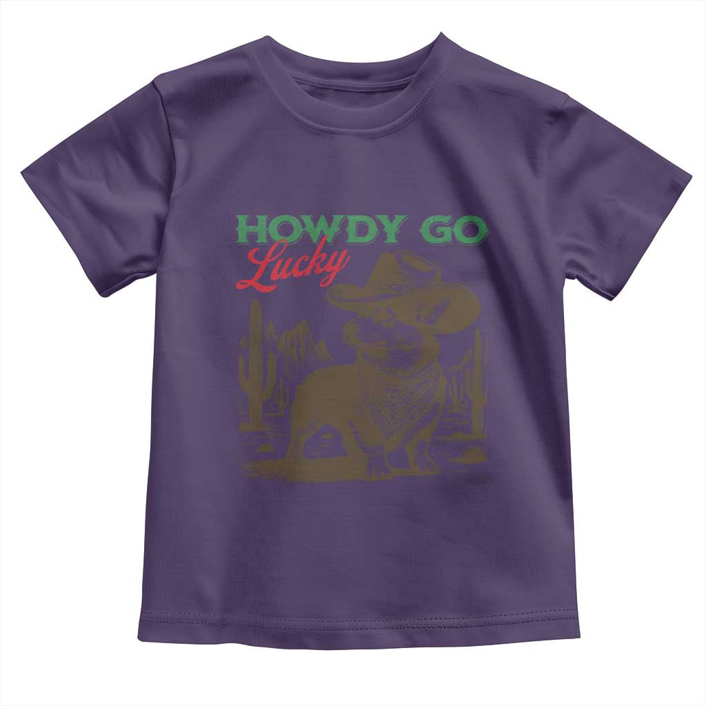 Howdy Go Lucky Toddler T Shirt Funny Corgi St Patrick's Day