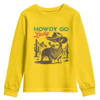 Howdy Go Lucky Youth Sweatshirt Funny Corgi St Patrick's Day