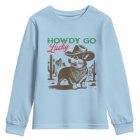 Howdy Go Lucky Youth Sweatshirt Funny Corgi St Patrick's Day