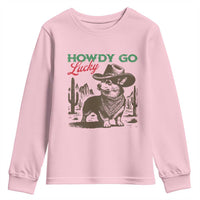 Howdy Go Lucky Youth Sweatshirt Funny Corgi St Patrick's Day