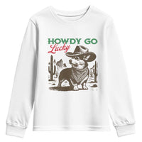 Howdy Go Lucky Youth Sweatshirt Funny Corgi St Patrick's Day