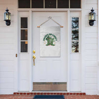 Howdy Go Lucky Garden Flag Green Cowboy Boots St Patrick's Day