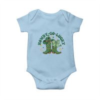 Howdy Go Lucky Baby Onesie Green Cowboy Boots St Patrick's Day
