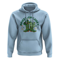 Howdy Go Lucky Hoodie Green Cowboy Boots St Patrick's Day
