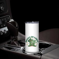 Howdy Go Lucky Skinny Tumbler Green Cowboy Boots St Patrick's Day