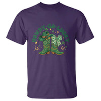 Howdy Go Lucky T Shirt Green Cowboy Boots St Patrick's Day