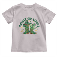 Howdy Go Lucky Toddler T Shirt Green Cowboy Boots St Patrick's Day