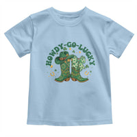 Howdy Go Lucky Toddler T Shirt Green Cowboy Boots St Patrick's Day