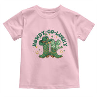 Howdy Go Lucky Toddler T Shirt Green Cowboy Boots St Patrick's Day