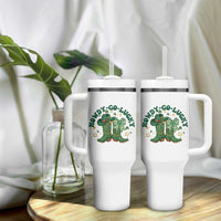 Howdy Go Lucky Tumbler With Handle Green Cowboy Boots St Patrick's Day