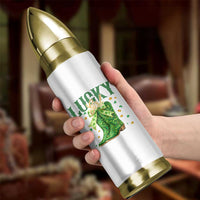 Cowboy St Patrick's Day Bullet Tumbler Lucky Girl Boots