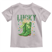 Cowboy St Patrick's Day Toddler T Shirt Lucky Girl Boots