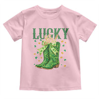 Cowboy St Patrick's Day Toddler T Shirt Lucky Girl Boots
