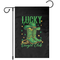 Lucky Cowgirl Club Garden Flag Western Irish Cowboy St Patrick Day
