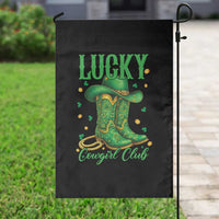 Lucky Cowgirl Club Garden Flag Western Irish Cowboy St Patrick Day