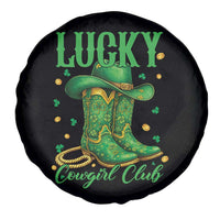 Lucky Cowgirl Club Spare Tire Cover Western Irish Cowboy St Patrick Day