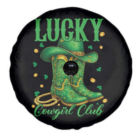 Lucky Cowgirl Club Spare Tire Cover Western Irish Cowboy St Patrick Day