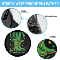 Lucky Cowgirl Club Spare Tire Cover Western Irish Cowboy St Patrick Day