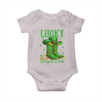 Lucky Cowgirl Club Baby Onesie Western Irish Cowboy St Patrick Day