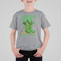 Lucky Cowgirl Club T Shirt For Kid Western Irish Cowboy St Patrick Day