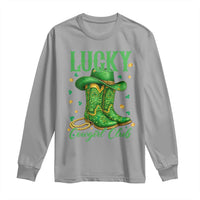 Lucky Cowgirl Club Long Sleeve Shirt Western Irish Cowboy St Patrick Day