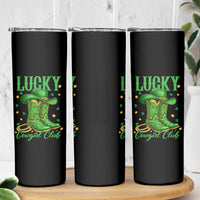 Lucky Cowgirl Club Skinny Tumbler Western Irish Cowboy St Patrick Day