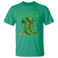 Lucky Cowgirl Club T Shirt Western Irish Cowboy St Patrick Day