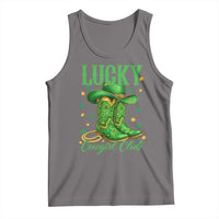 Lucky Cowgirl Club Tank Top Western Irish Cowboy St Patrick Day