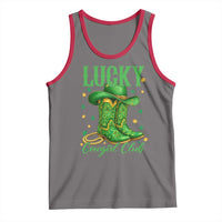 Lucky Cowgirl Club Tank Top Western Irish Cowboy St Patrick Day