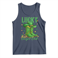 Lucky Cowgirl Club Tank Top Western Irish Cowboy St Patrick Day