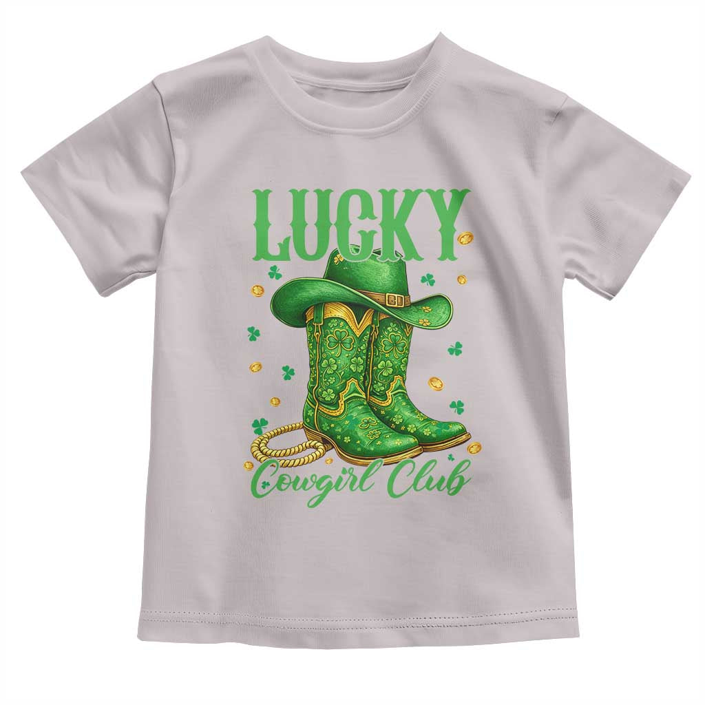 Lucky Cowgirl Club Toddler T Shirt Western Irish Cowboy St Patrick Day