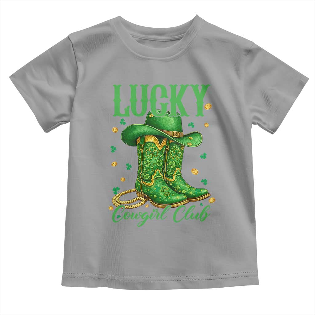 Lucky Cowgirl Club Toddler T Shirt Western Irish Cowboy St Patrick Day