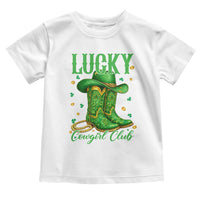 Lucky Cowgirl Club Toddler T Shirt Western Irish Cowboy St Patrick Day