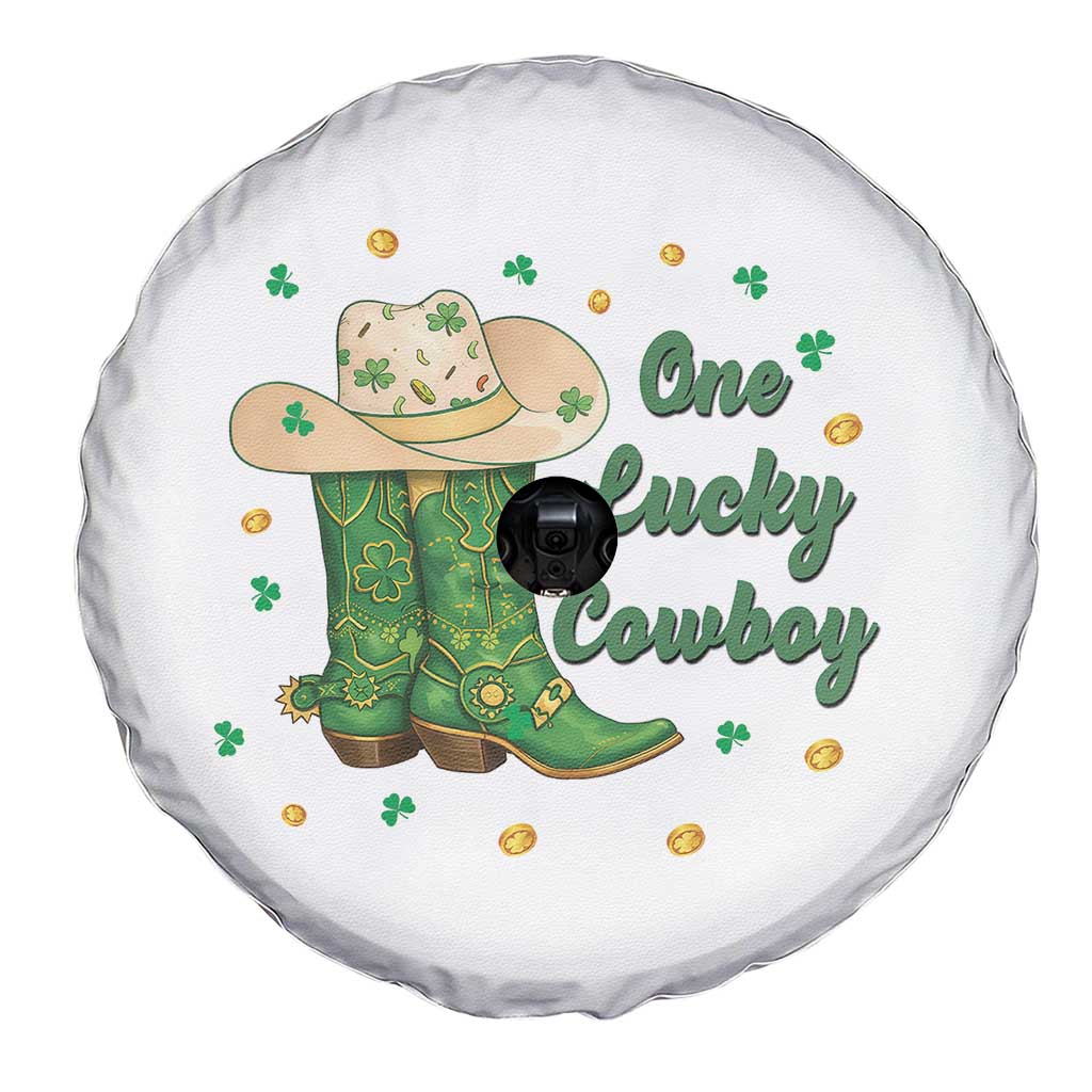 One Lucky Cowboy Spare Tire Cover Western Irish Cowboy St Patrick Day
