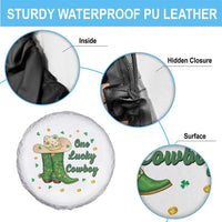 One Lucky Cowboy Spare Tire Cover Western Irish Cowboy St Patrick Day