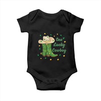 One Lucky Cowboy Baby Onesie Western Irish Cowboy St Patrick Day
