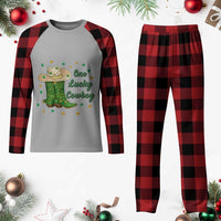 One Lucky Cowboy Plaid Pajama Set Western Irish Cowboy St Patrick Day