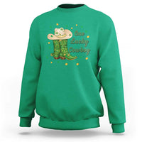 One Lucky Cowboy Sweatshirt Western Irish Cowboy St Patrick Day